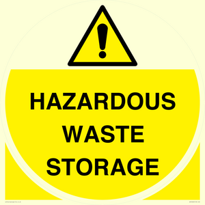 HAZARDOUS WASTE STORAGE